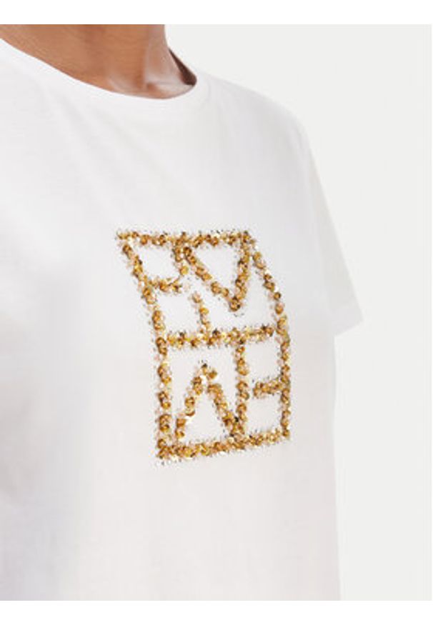 Marella T-Shirt Tema 2615971031 Biały Regular Fit. Kolor: biały. Materiał: bawełna