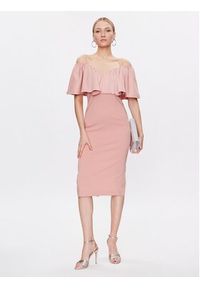 Pinko Sukienka koktajlowa La Carlota 100034 A0GI Różowy Regular Fit. Kolor: różowy. Materiał: syntetyk. Styl: wizytowy #4