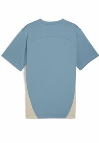 Puma - Młodzieżowa koszulka treningowa Olympique Marsylia PUMA Bold Blue Putty Beige. Kolor: wielokolorowy, beżowy, niebieski