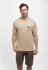 Volcano - Szorty, bojówki, Comfort Fit, P-THOR. Kolekcja: plus size. Materiał: materiał, elastan. Wzór: aplikacja #1