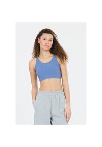 ENDURANCE - Biustonosz dla kobiet Athlecia Aideny. Kolor: niebieski. Sport: fitness, joga i pilates