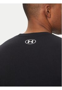 Under Armour T-Shirt Stacked Logo SS 6000211 Czarny Loose Fit. Kolor: czarny. Materiał: bawełna #3