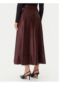 Guess Spódnica z imitacji skóry W5BD71 K8S30 Brązowy Regular Fit. Kolor: brązowy. Materiał: skóra #5