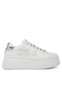 Karl Lagerfeld - KARL LAGERFELD Sneakersy KL42311A Biały. Kolor: biały. Materiał: skóra