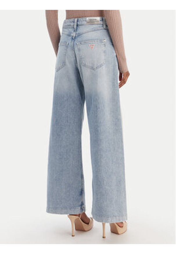 Guess Jeansy W6RA1C D6833 Niebieski Wide Leg. Kolor: niebieski