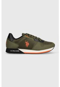 U.S. Polo Assn. sneakersy NOBIL kolor zielony NOBIL011M/CNH1. Zapięcie: sznurówki. Kolor: zielony. Materiał: guma #1