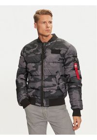 Alpha Industries Kurtka bomber 138116C Czarny Regular Fit. Kolor: czarny. Materiał: syntetyk