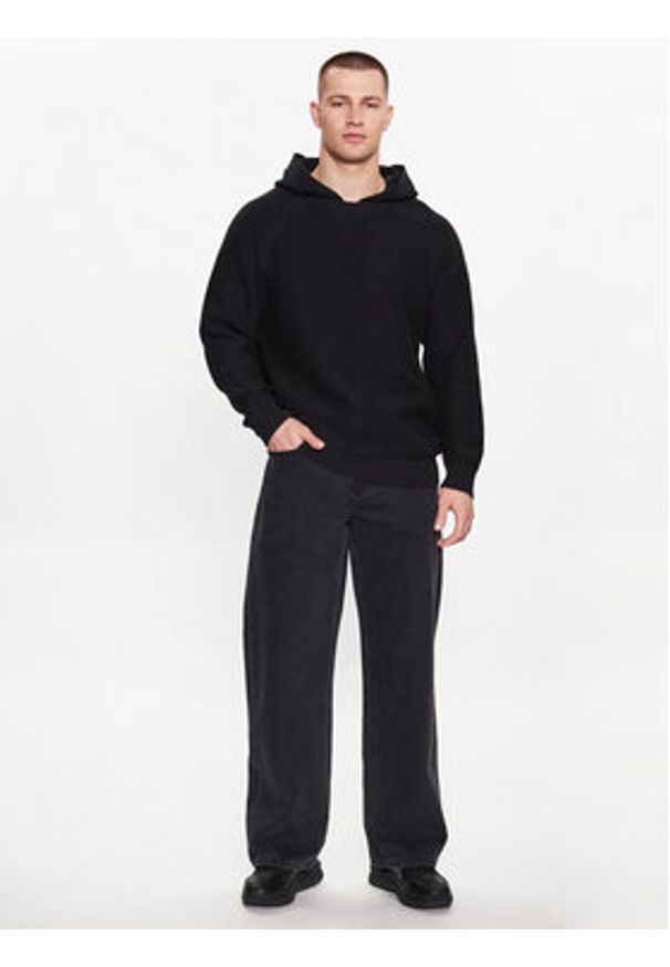 Calvin Klein Jeans Sweter J30J323539 Czarny Regular Fit. Kolor: czarny. Materiał: bawełna