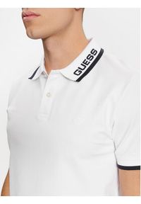 Guess Polo Lyle M4RP60 K7O64 Biały Slim Fit. Typ kołnierza: polo. Kolor: biały. Materiał: bawełna #4