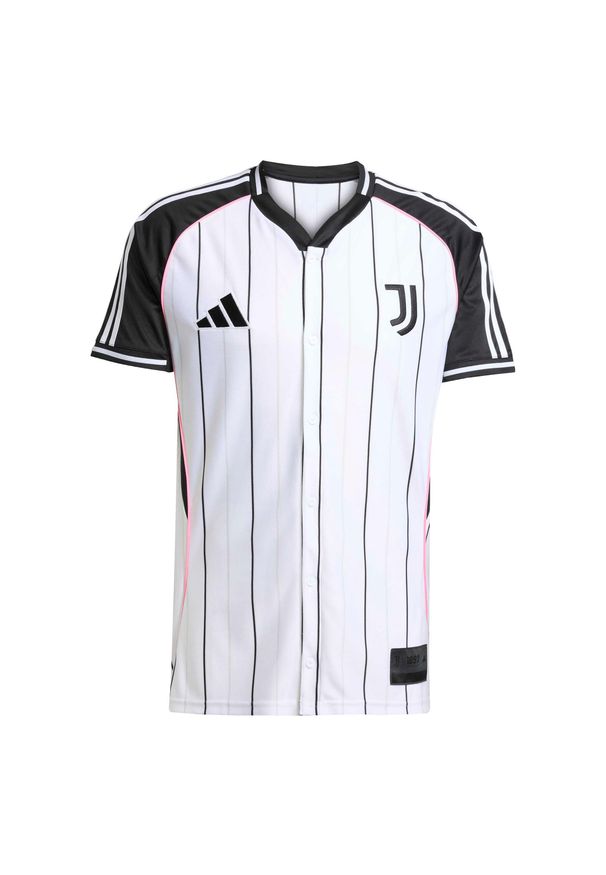 Adidas - Koszulka kibica baseballowego US Juventus Turyn 2025/26. Kolor: biały. Sport: piłka nożna