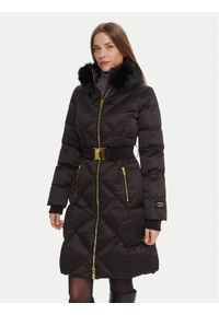 Marciano Guess Płaszcz zimowy 5BGL38 7374A Czarny Regular Fit. Kolor: czarny. Materiał: syntetyk. Sezon: zima