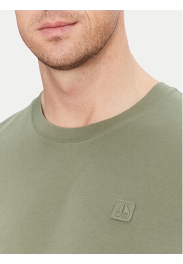 Moose Knuckles T-Shirt Duluth M15MT759 Zielony Regular Fit. Kolor: zielony. Materiał: bawełna