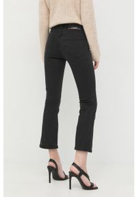 Pinko jeansy damskie high waist. Stan: podwyższony. Kolor: czarny #2