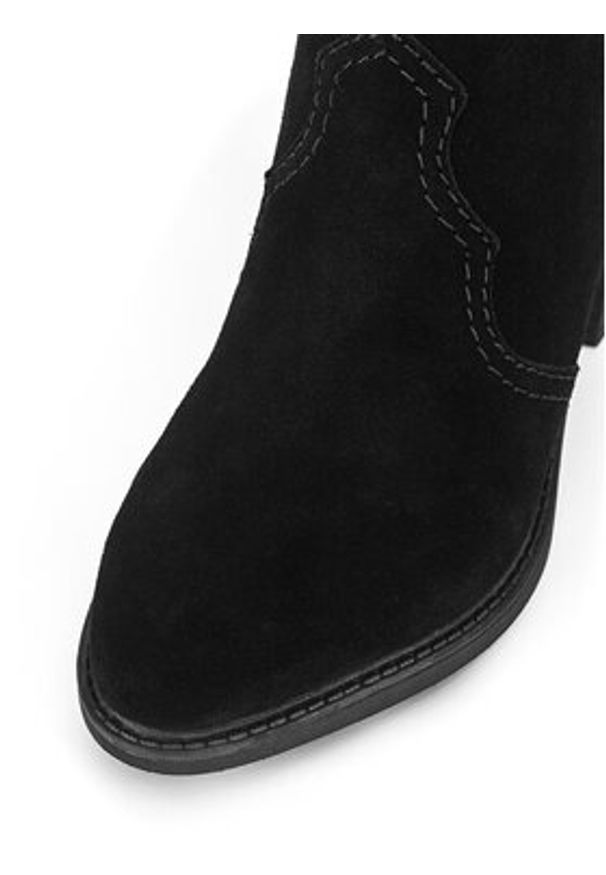 Rieker Kowbojki Y1251-00 Czarny. Kolor: czarny. Materiał: zamsz, skóra