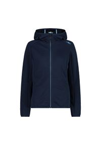 Bluza damska z kapturem CMP. Typ kołnierza: kaptur. Kolor: niebieski. Styl: sportowy. Sport: turystyka piesza #1
