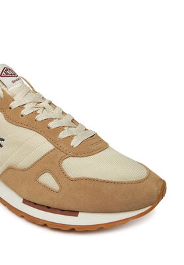 Lacoste Sneakersy 7-49SMA0014 Beżowy. Kolor: beżowy. Materiał: skóra, zamsz