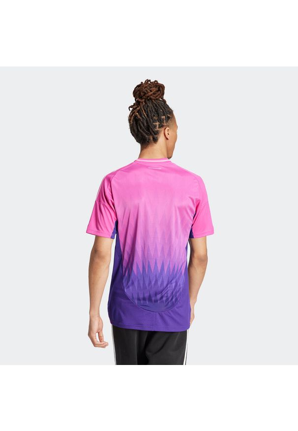 Adidas - Koszulka piłkarska ADIDAS Niemcy EURO 2024 wyjazdowa. Kolor: wielokolorowy, różowy, fioletowy. Sport: piłka nożna