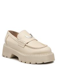 Badura Loafersy SCILLA-23SS3511 Beżowy. Kolor: beżowy. Materiał: skóra #5