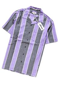 Wrangler - KOSZULA WRANGLER SS RESORT SHIRT TROPICAL PURPLE W59076SW3 112129663. Materiał: materiał #5