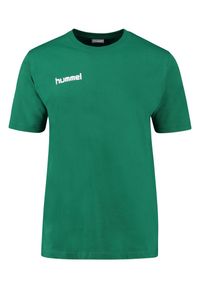 Koszulka sportowa T-shirt męski Hummel Core Cotton Tee. Kolor: zielony
