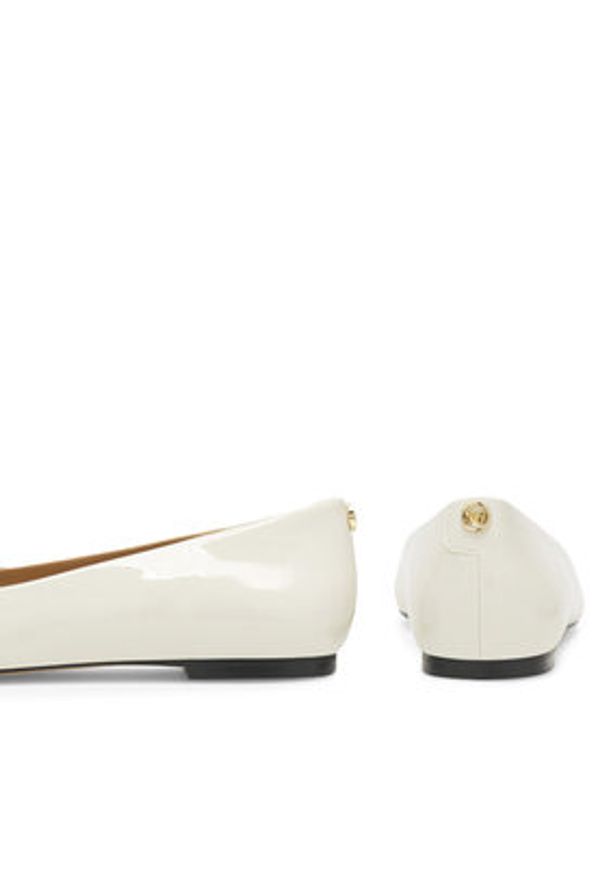 Nine West Baleriny WFA2622-1 Biały. Kolor: biały. Materiał: skóra
