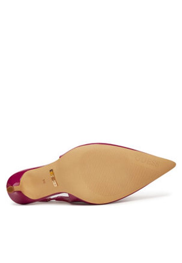 Guess Sandały FLJNASPAF05 Różowy. Kolor: różowy. Materiał: skóra