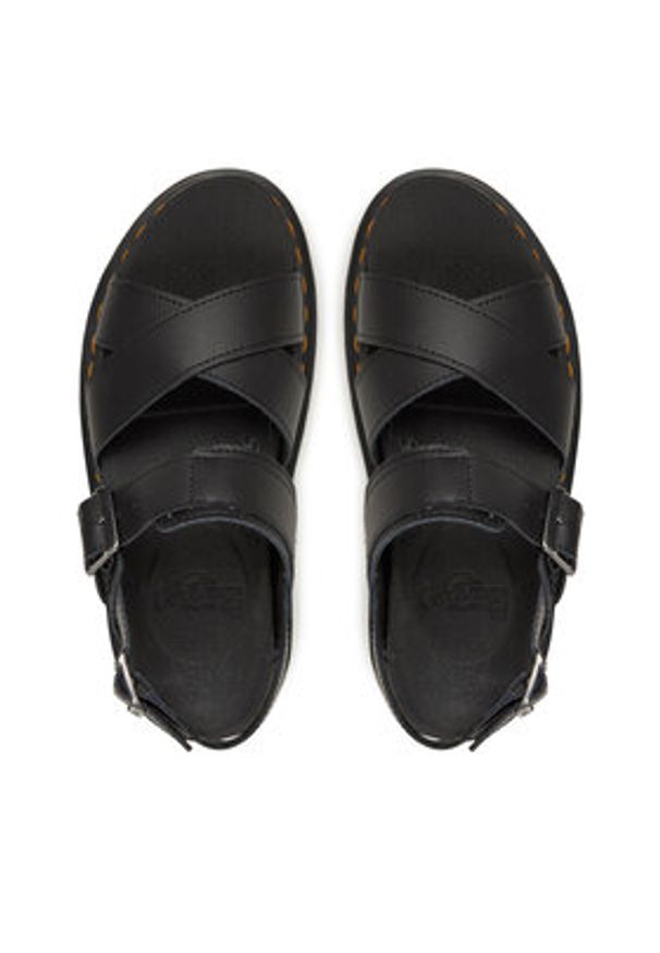 Dr. Martens Sandały Voss II DM31558001 Czarny. Kolor: czarny. Materiał: skóra