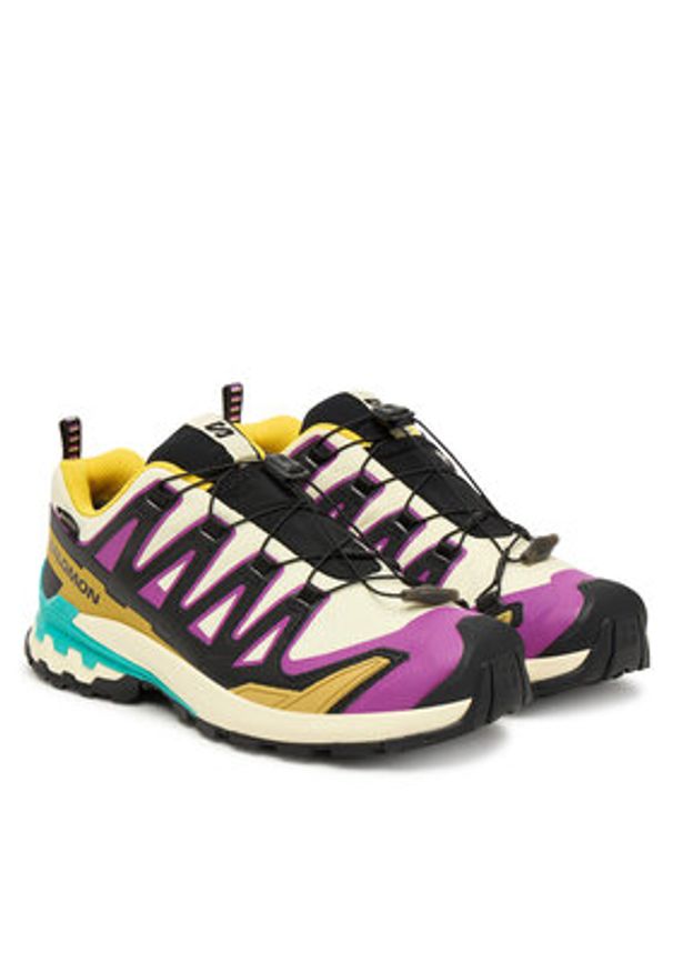 salomon - Salomon Trekkingi Xa Pro 3D V9 Gore-Tex L47882200 Żółty. Kolor: żółty. Materiał: materiał