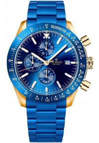 Zegarek Giewont Zegarek Męski Chronograph Sapphire Niebiesko Miedziany GW8720-B5. Kolor: niebieski, wielokolorowy, brązowy #1