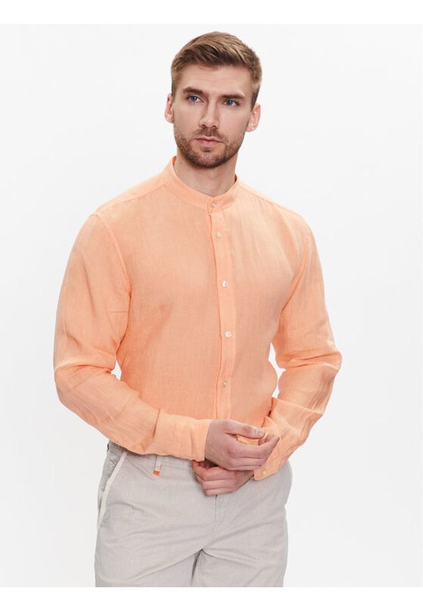 BOSS - Koszula Boss. Kolor: pomarańczowy