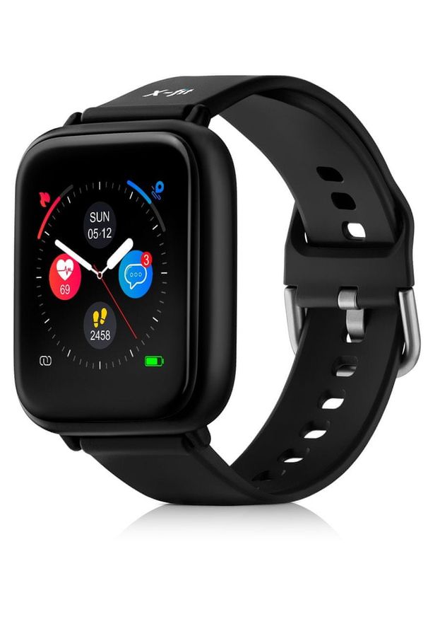 Niceboy smartwatch X-fit Watch. Rodzaj zegarka: smartwatch. Kolor: czarny. Styl: casual, sportowy