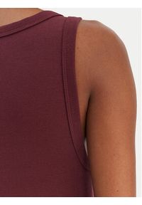 Hugo - HUGO Top Datamia 50514489 Bordowy Slim Fit. Kolor: czerwony. Materiał: bawełna #3