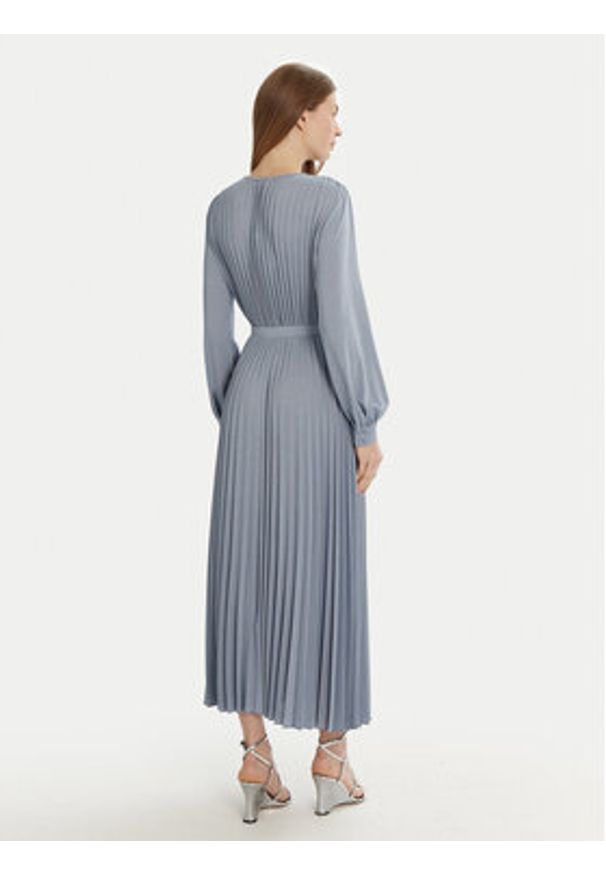 Marella Sukienka dzianinowa Cascia 2513621091 Niebieski Regular Fit. Kolor: niebieski. Materiał: wiskoza