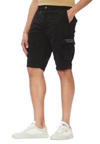 Aeronautica Militare - AERONAUTICA MILITARE Czarne męskie bermudy, Rozmiar S. Okazja: na co dzień. Kolor: czarny. Materiał: materiał. Styl: casual #3