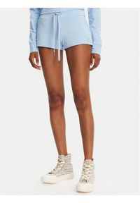 Juicy Couture Szorty sportowe JCWHS125312 Błękitny Loose Fit. Kolor: niebieski. Materiał: bawełna