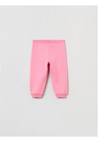 OVS Spodnie dresowe 1621588 Różowy Regular Fit. Kolor: różowy. Materiał: bawełna #2