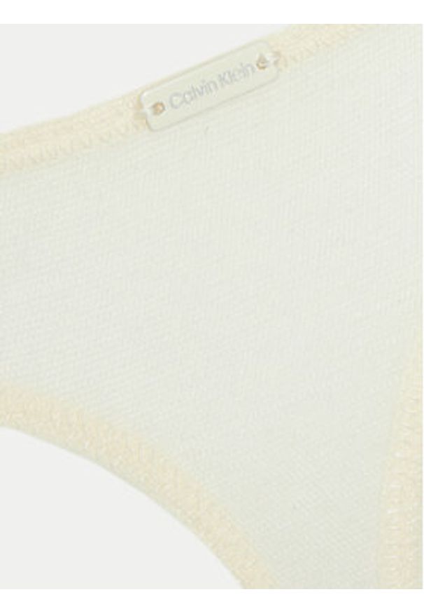 Calvin Klein Underwear Stringi 000QF7753E Biały. Kolor: biały. Materiał: syntetyk