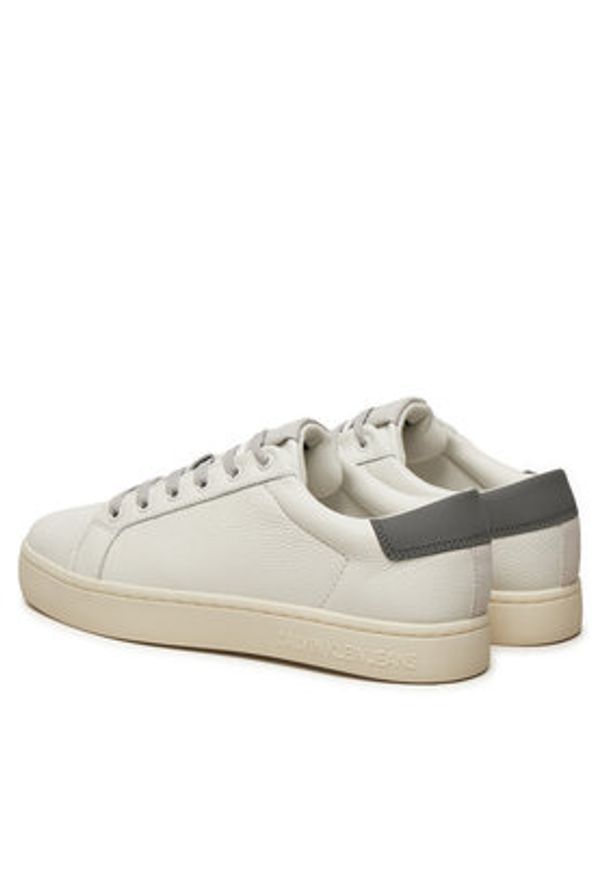 Calvin Klein Jeans Sneakersy YM0YM01164 Biały. Kolor: biały. Materiał: skóra