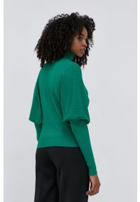 TwinSet - Twinset - Sweter. Typ kołnierza: golf. Kolor: zielony. Materiał: dzianina #4