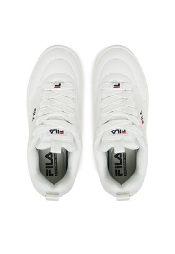 Fila Sneakersy Superbubble FFW0536 10004 Biały. Kolor: biały. Materiał: skóra