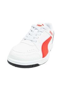 Puma - Dziecięce/Kids Rebound Joy Ekologiczne Skórzane Buty Treningowe. Kolor: biały. Sport: turystyka piesza