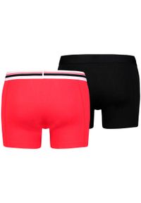 Bokserki treningowe męskie Puma Placed Logo Boxer 2 pack. Kolor: czerwony, czarny, wielokolorowy #2