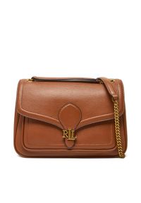 Lauren Ralph Lauren - LAUREN RALPH LAUREN Torebka 431974551002 Brązowy. Kolor: brązowy. Materiał: skórzane