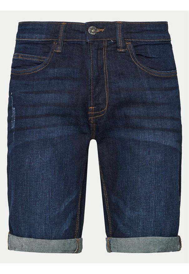 INDICODE Szorty jeansowe Kaden 70-100 Granatowy Regular Fit. Kolor: niebieski. Materiał: bawełna