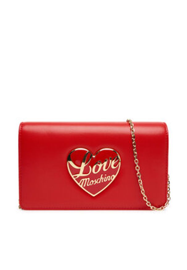 Love Moschino - LOVE MOSCHINO Torebka JC4186PP1NLP0500 Czerwony. Kolor: czerwony. Materiał: skórzane