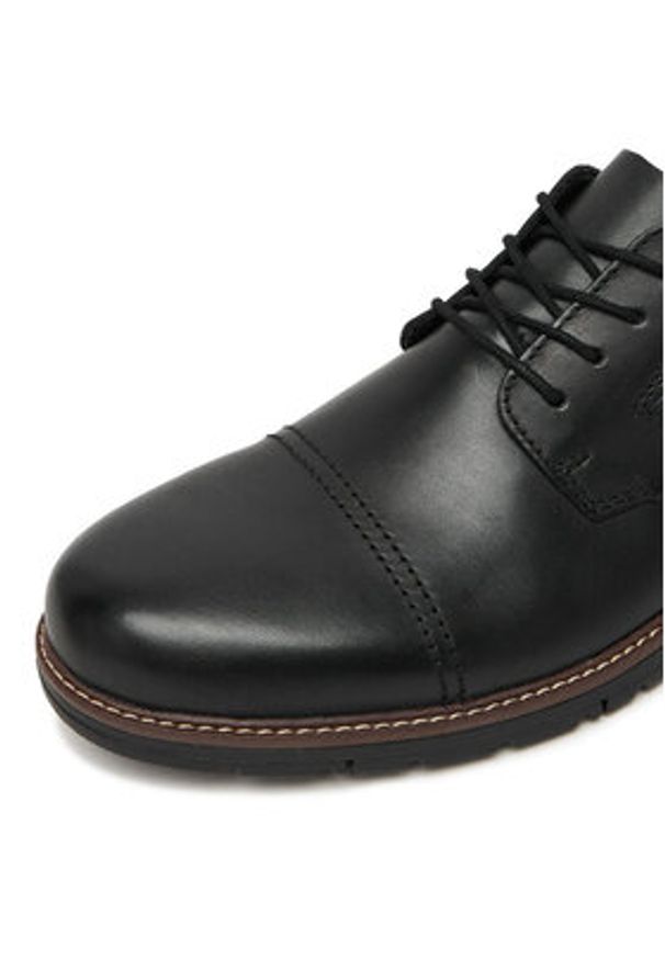 Rieker Półbuty 10521-00 Czarny. Kolor: czarny. Materiał: skóra