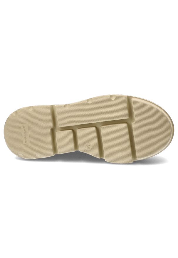 Złote Sneakersy Libero Modne Obuwie Damskie. Okazja: na co dzień, na spacer. Zapięcie: sznurówki. Kolor: złoty. Materiał: skóra, jeans, guma. Styl: casual, elegancki