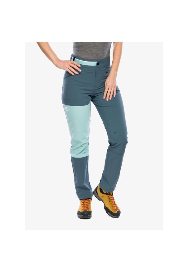 ORTOVOX - Spodnie softshell damskie Ortovox Brenta Pants. Kolor: zielony. Materiał: softshell