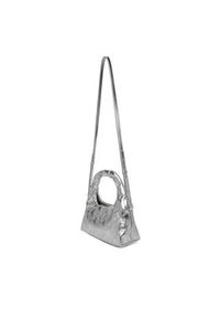 Calvin Klein Torebka Puffy Aop Mini Bag With Strap LV04F3444G Srebrny. Kolor: srebrny. Materiał: skórzane #4