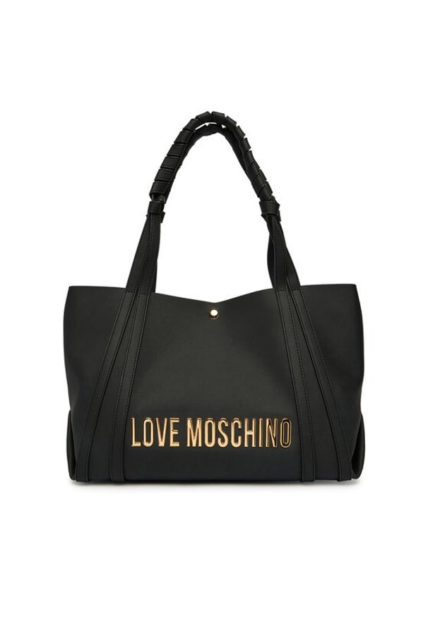 Love Moschino - LOVE MOSCHINO Torebka JC4244PP0OKD0000 Czarny. Kolor: czarny. Materiał: skórzane